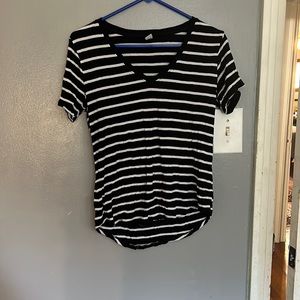 Black and white stripped shirt